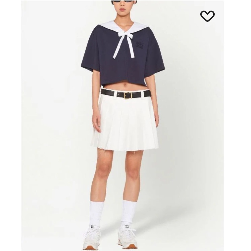 New Miu Miu Sailor Collar Shirt
